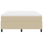 Preview: Boxspringbett mit Matratze Lichtgrün Grau 140x200 cm Cord-Stoff