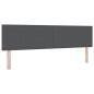 Preview: Boxspringbett mit Matratze Dunkelgrau Super King Cordstoff