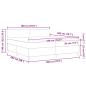 Preview: Boxspringbett mit Matratze Dunkelgrau Super King Cordstoff