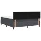 Preview: Boxspringbett mit Matratze Dunkelgrau Super King Cordstoff