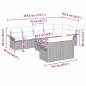 Preview: 8-teiliges Garten Sofa Set mit Kissen Graues Poly Rattan