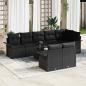 Preview: ARDEBO.de - 9-teiliges Garten-Sofa-Set mit Kissen Beige Poly-Rattan