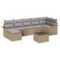 Preview: Gartensofa-set 8 stk. Beige Poly-Rattan