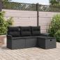 Preview: ARDEBO.de - Gartensofa-set 4 Stk. Poly Rattan