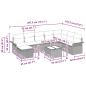 Preview: Gartensofa-set 9 Stk. Poly Rattan