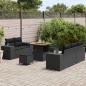 Preview: Gartensofa-set 8 stk. 8-Sitzanzahl Schwarz Poly Rattan