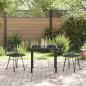 Preview: 3-teiliges Garten-Essset Schwarz Poly Rattan