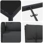 Preview: 5-teiliges Garten-Ess-Set mit Kissen Schwarzes Poly-Rattan