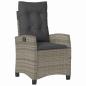 Preview: 7-teiliges Garten-Esszimmer-Set mit Kissen ? Grau ? Poly-Rattan