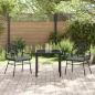 Preview: 3-teiliges Garten-Essset mit Kissen Schwarz Poly Rattan