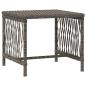 Preview: Sonnenliege Set aus 3 Grau und marineblau PE-Rattan, Metall