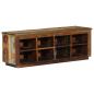 Preview: Schuhbank 110x35x40 cm Massivholz Altholz