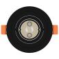 Preview: Einbauspotlights 6 Stück Rund GU10 Schwarz Ø91 mm