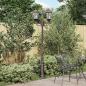 Preview: ARDEBO.de - Gartenlichtmast Bronze Aluminium 68 x 20 x 235 cm Gartenlichtmast