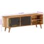 Preview: TV-Schrank 112x30x40 cm Massivholz Akazie