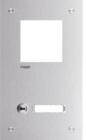 Preview: ARDEBO.de Hager RTQ101X Frontplatte intercom mono, 1 Taste + Namensschild, 255x150x32mm, Edelstahl