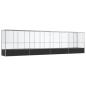Preview: Voliere mit Erweiterung Silbern 834,5x107x212 cm Stahl