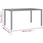 Preview: 7-tlg. Garten-Essgruppe mit Kissen Schwarz Poly Rattan