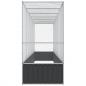Preview: Voliere mit Erweiterung Silbern 626,5x107x212 cm Stahl