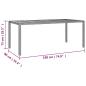 Preview: 9-tlg. Garten-Bistro-Set mit Kissen Grau Poly Rattan