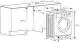 Preview: Amica EWA 34660 W 8kg Einbauwaschmaschine, 60 cm breit, 1400 U/Min, AquaStopp, 16 Programme, AutoSensor Mengenautomatik, weiß