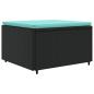 Preview: 8-tlg. Garten-Lounge-Set mit Kissen Schwarz Poly Rattan