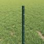 Preview: Zaunpfosten 11 Stück U-Kanal Grün 40 cm Stahl, Sechseckzaun Grün 0.4x50 m Stahl