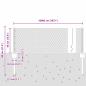 Preview: Zaunpfähle 11 Stk U-Profil Grün 40 cm Stahl, Sechseckzaun Grün 0,4x100 m Stahl
