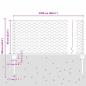 Preview: Zaunpfosten 11 Stück U-Kanal Grau 60 cm Stahl, Sechseckzaun Grau 0,6x25 m Stahl