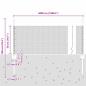 Preview: Zaunpfosten 11 Stk U-Profil Grau 60 cm Stahl, Sechseckzaun Grau 0.5x50 m Stahl