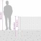Preview: Zaunpfosten 11 Stk U-Kanal Grau 80 cm Stahl, Sechseckiger Zaun Grau 0.8x50 m Stahl