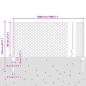Preview: Zaunpfosten 11 Stk U-Kanal Grau 80 cm Stahl, Sechseckiger Zaun Grau 0.8x50 m Stahl