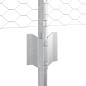 Preview: Zaunpfosten 5 Stück U-Profil 60 cm Verzinkter Stahl, Sechseckzaun 0.5x10 m Verzinkter Stahl