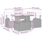 Preview: 5-teilige Garten-Sofa-Set mit Kissen in hellgrauem Poly-Rattan