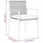 Preview: 9-teiliges Garten Essset Schwarz Poly-Rattan