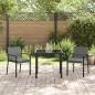 Preview: 3-teiliges Garten Essset Grau Poly Rattan