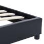 Preview: Bettgestell Schwarz Kunstleder 90x200 cm