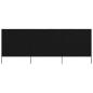 Preview: ARDEBO.de - 3-teiliges Windschutzgewebe 400 x 160 cm Schwarz