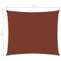 Preview: Sonnensegel Oxford-Gewebe Rechteckig 4x5 m Terrakotta-Rot