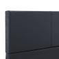 Preview: Bettgestell Schwarz Kunstleder 100x200 cm