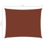 Preview: Sonnensegel Oxford-Gewebe Rechteckig 3,5x5 m Terrakotta-Rot