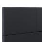 Preview: Bettgestell Schwarz Kunstleder 140x200 cm
