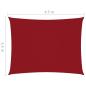 Preview: Sonnensegel Oxford-Gewebe Rechteckig 3,5x4,5 m Rot