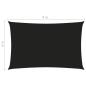 Preview: Sonnensegel Oxford-Gewebe Rechteckig 5x8 m Schwarz