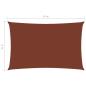 Preview: Sonnensegel Oxford-Gewebe Rechteckig 3x6 m Terrakotta-Rot