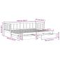 Preview: Tagesbett Ausziehbar mit Schubladen ohne Matratze 90x190 cm