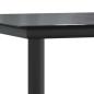 Preview: 9-tlg. Garten-Essgruppe mit Kissen Schwarz Poly Rattan Glas