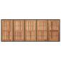 Preview: 11-teiliges Garten-Esstisch-Set Schwarz Poly Rattan