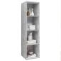 Preview: TV-Wandschrank Betongrau 37x37x142,5 cm Holzwerkstoff