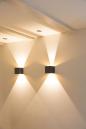 Preview: EVN CUBE LED Wandleuchte, 2-flmg. (up + down), IP54, 220-240V, 2x6W, 3000K, 2x400lm, anthrazit (L54121502RE)